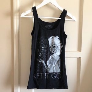 Disney Frozen Elsa Women’s Black Tank Top Size S